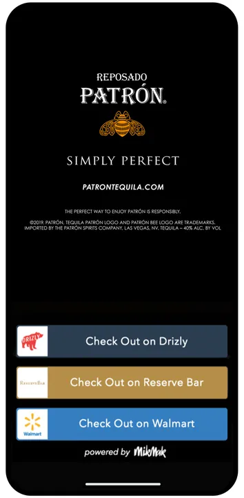 PATRÓN TEQUILA BECOMES FIRST SPIRITS BRAND TO BE SHOPPABLE VIA INSTAGRAM STORIES THROUGH MIKMAK PARTNERSHIP 