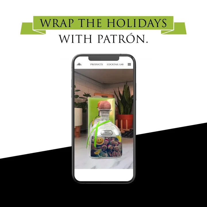 WRAP THE HOLIDAY WITH PATRÓN AND THEIR FIRST-OF-ITS-KIND VIRTUAL BOTTLE WRAPPER
