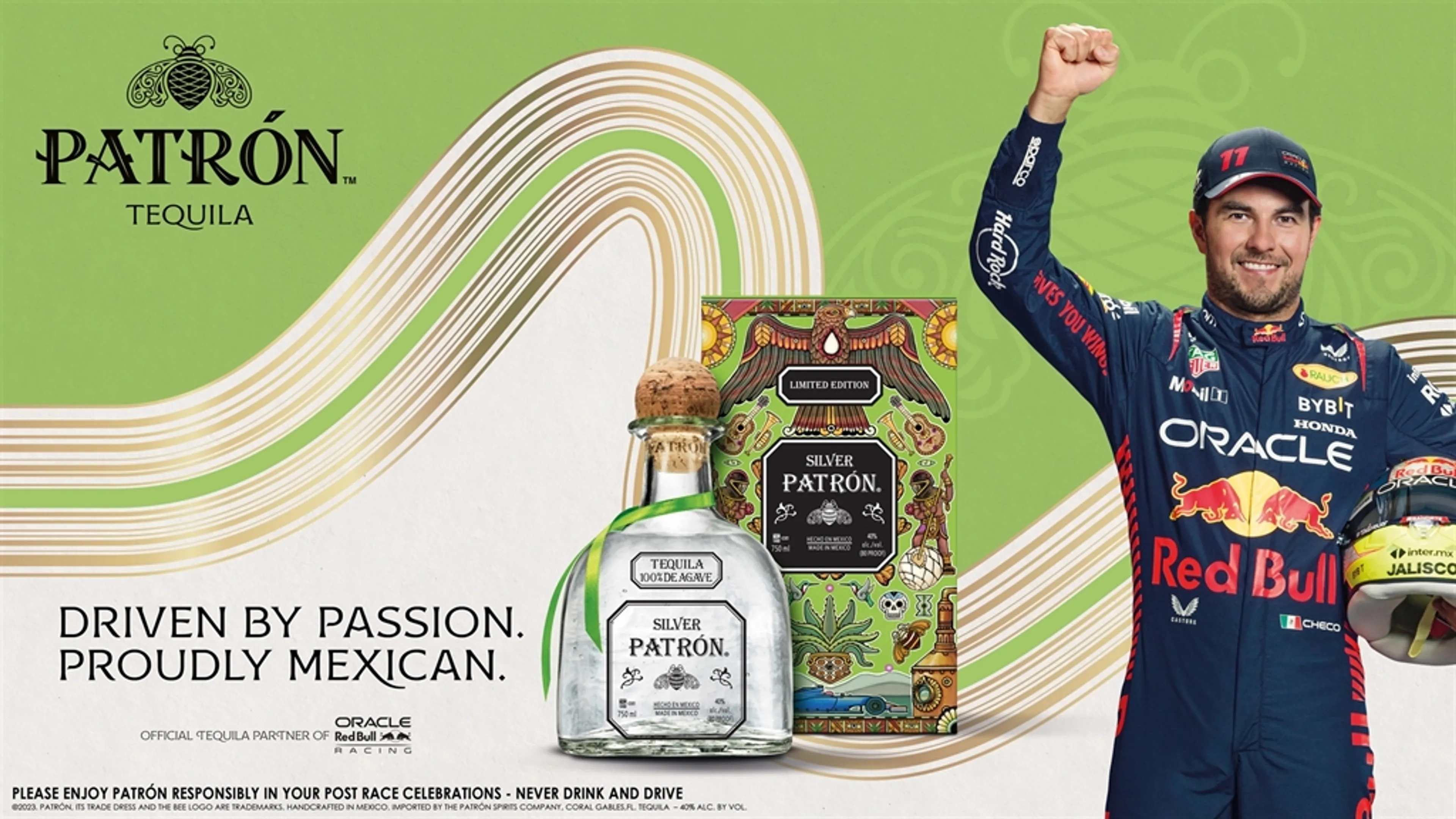 PATRÓN Tequila Introduces Limited-Edition Mexican Heritage Tin with Oracle Red Bull Racing Formula One Driver Checo Pérez in Celebration of the Spirit of Mexico