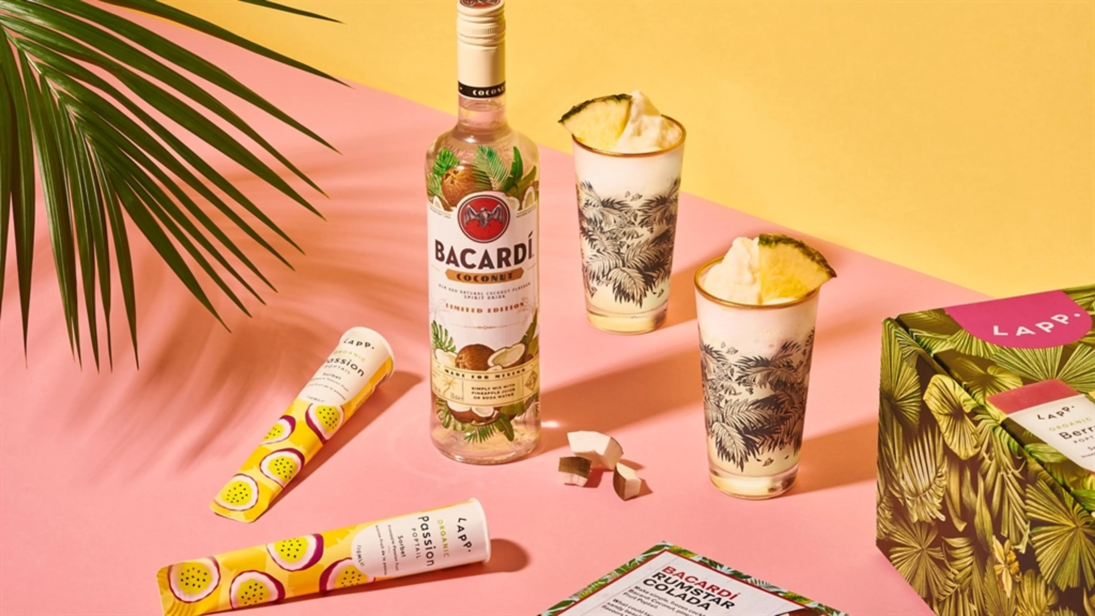 Blended, Not Stirred! BACARDI RUM Celebrates the Frozen Cocktail This Summer with Limited Edition Fruity Frozen Cocktail Kits and a Complimentary Drink-Dispensing Billboard in London
