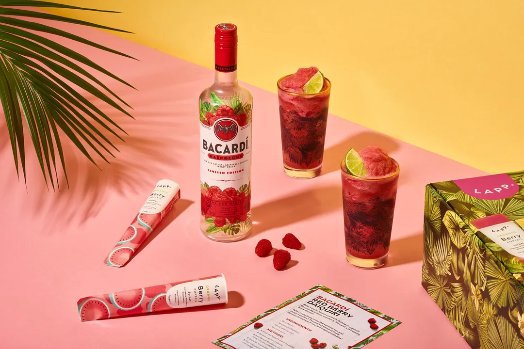  BLENDED, NOT STIRRED! BACARDÍ RUM CELEBRATES THE FROZEN COCKTAIL THIS SUMMER WITH LIMITED EDITION FRUITY FROZEN COCKTAIL KITS AND A COMPLIMENTARY DRINK-DISPENSING BILLBOARD IN LONDON