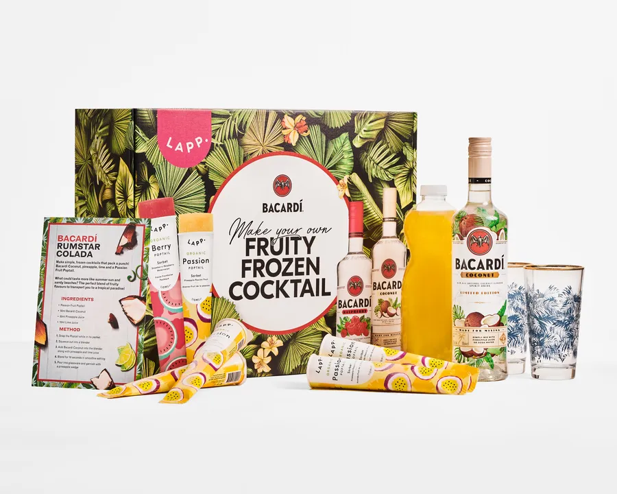 BLENDED, NOT STIRRED! BACARDÍ RUM CELEBRATES THE FROZEN COCKTAIL THIS SUMMER WITH LIMITED EDITION FRUITY FROZEN COCKTAIL KITS AND A COMPLIMENTARY DRINK-DISPENSING BILLBOARD IN LONDON
