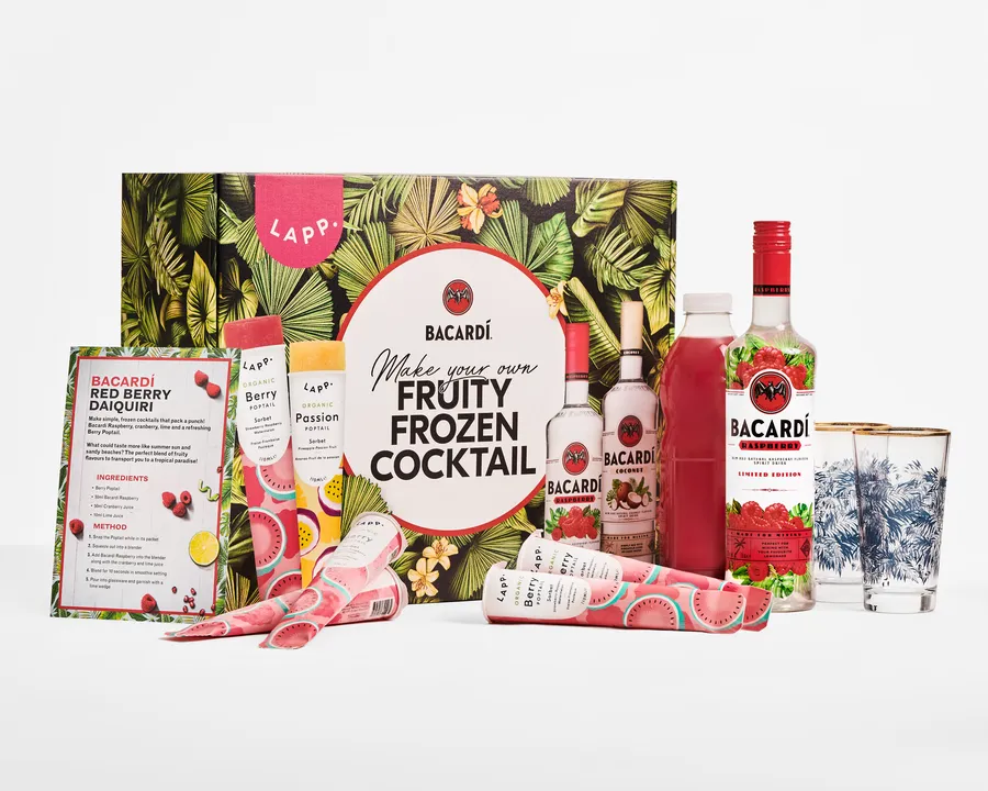  BLENDED, NOT STIRRED! BACARDÍ RUM CELEBRATES THE FROZEN COCKTAIL THIS SUMMER WITH LIMITED EDITION FRUITY FROZEN COCKTAIL KITS AND A COMPLIMENTARY DRINK-DISPENSING BILLBOARD IN LONDON