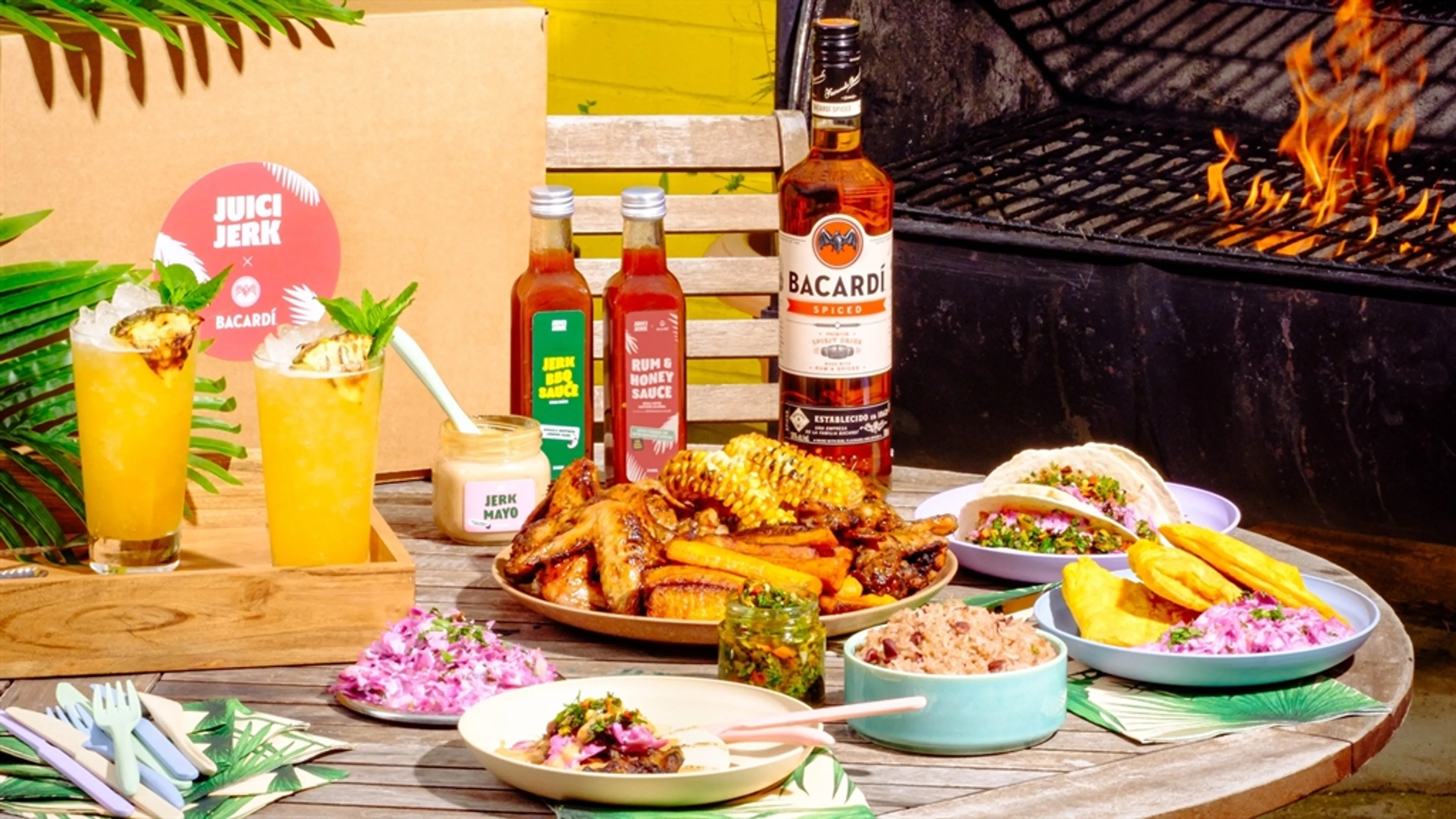 BACARDI® RUM Keeps the Fire of Summer Burning with Ready-to-Grill Latin-Caribbean Inspired BBQ Kits in Partnership with Juici Jerk