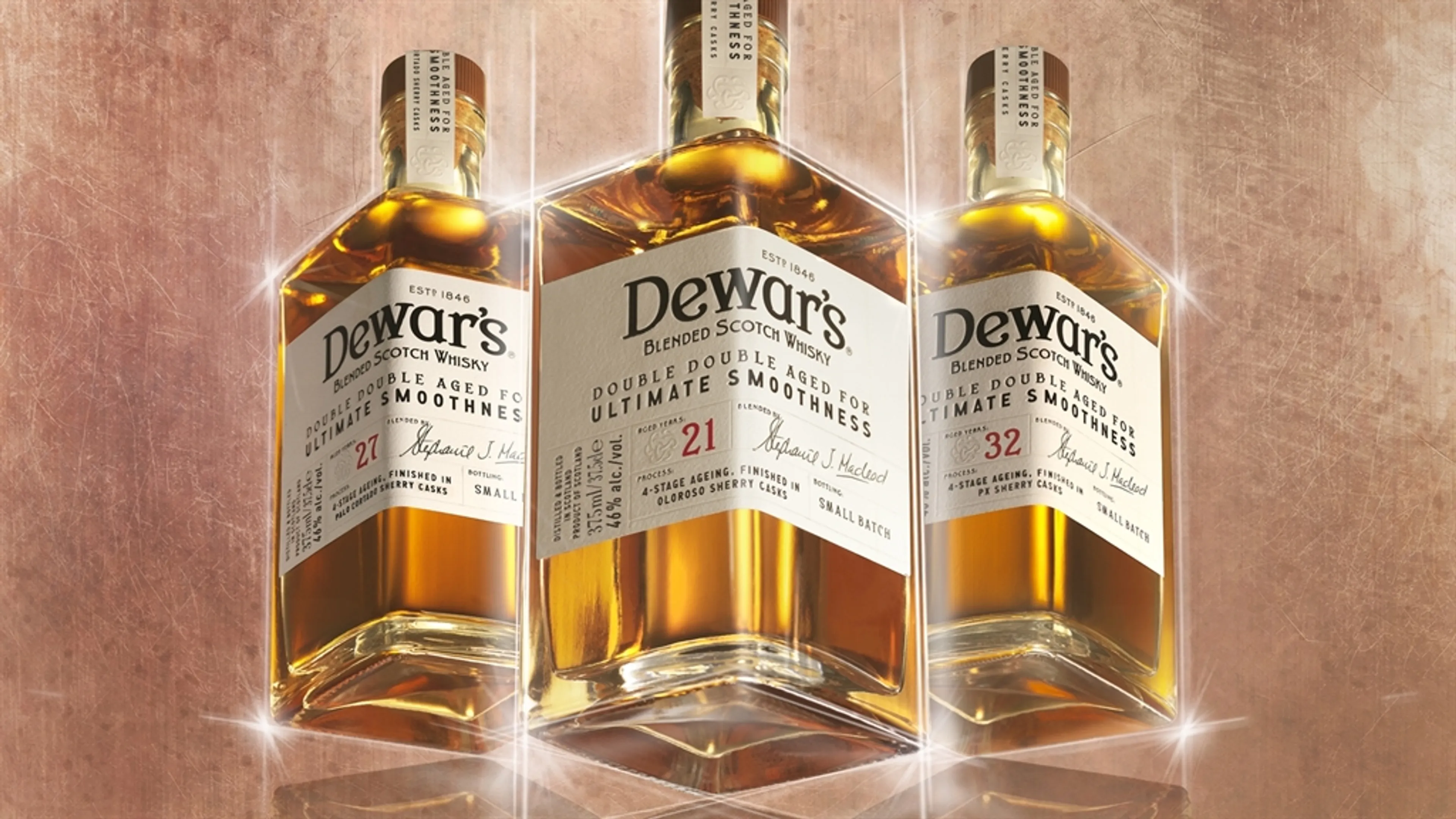 Achieving Ultimate Smoothness: DEWAR'S BLENDED SCOTCH WHISKY Introduces New Double Double Whisky Series Crafted with Unprecedented Four-Step Aging Process
