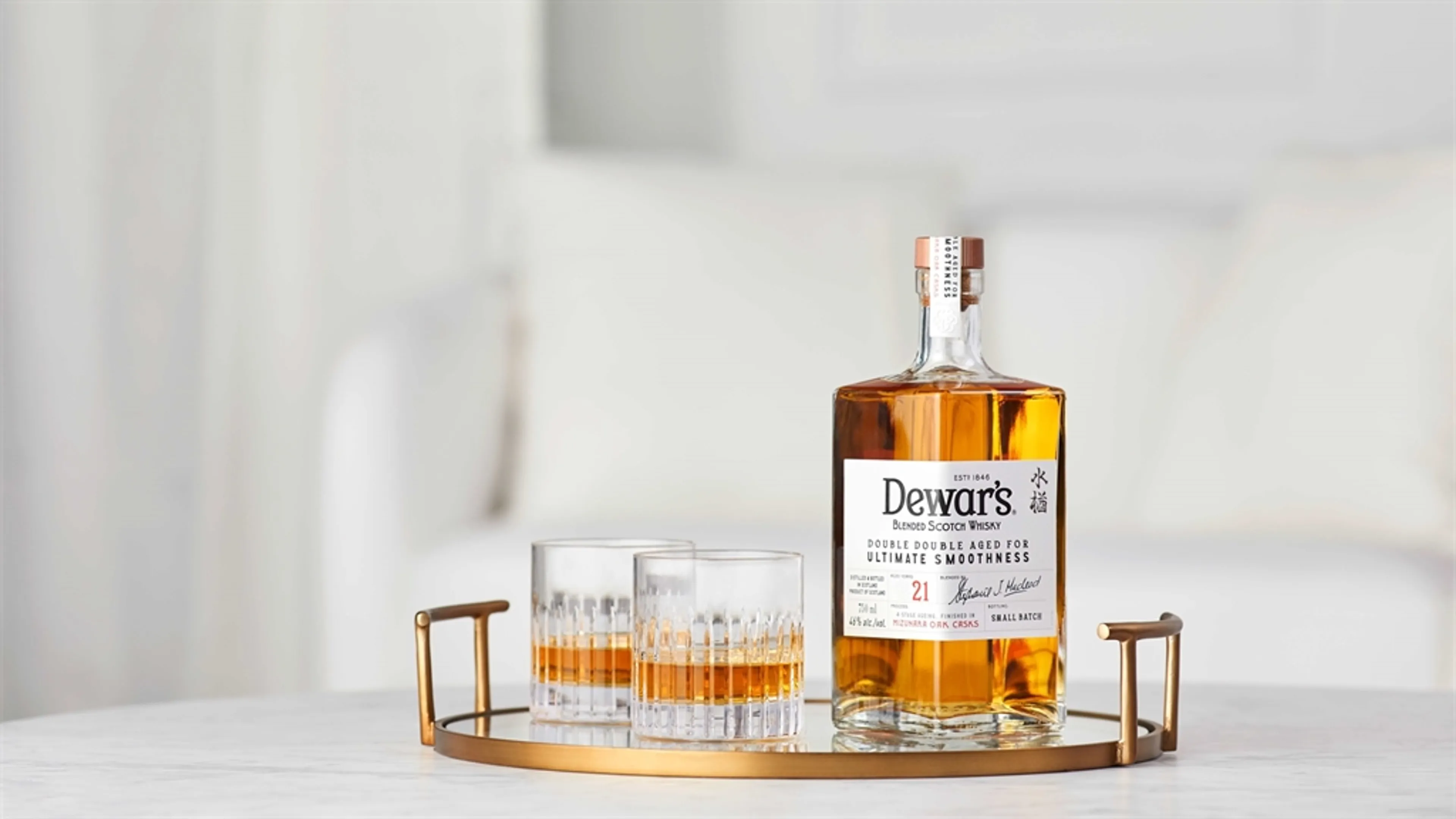 DEWAR'S BLENDED SCOTCH WHISKY® Blended Scotch Launches Mizunara Oak Finished 21 Year Old Whisky