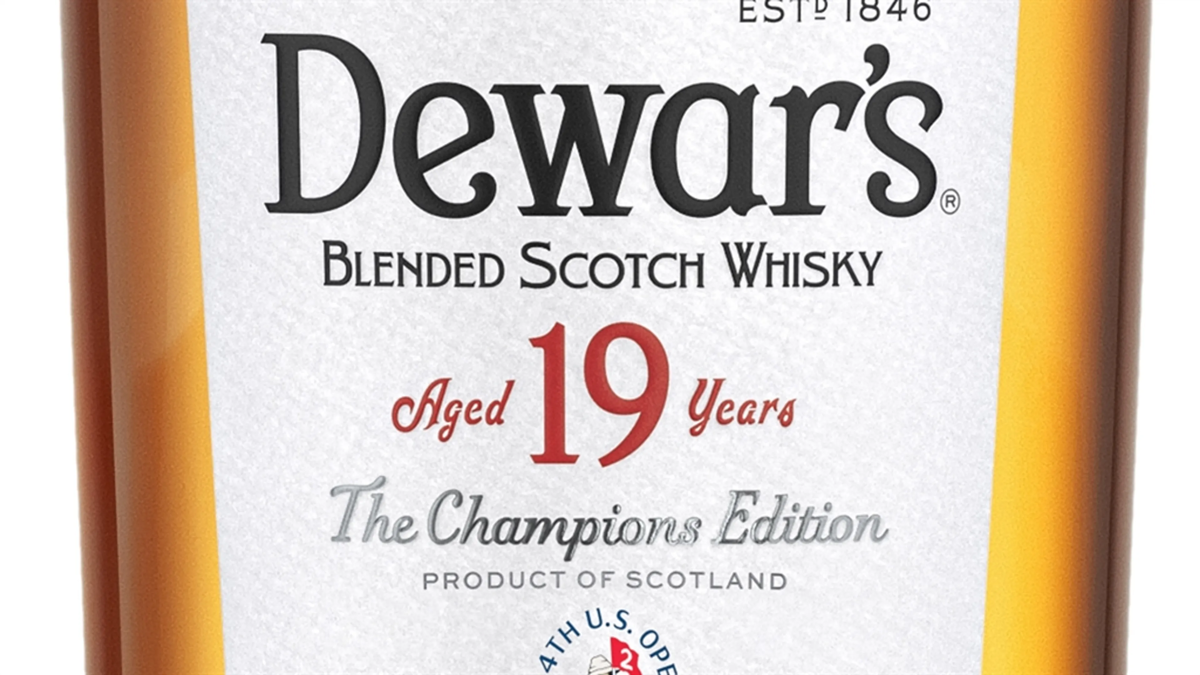 DEWAR'S BLENDED SCOTCH WHISKY® Continues Legacy with U.S. Open: Unveiling the Fourth Edition of "The Champion's Edition" 19 Year Old Whisky