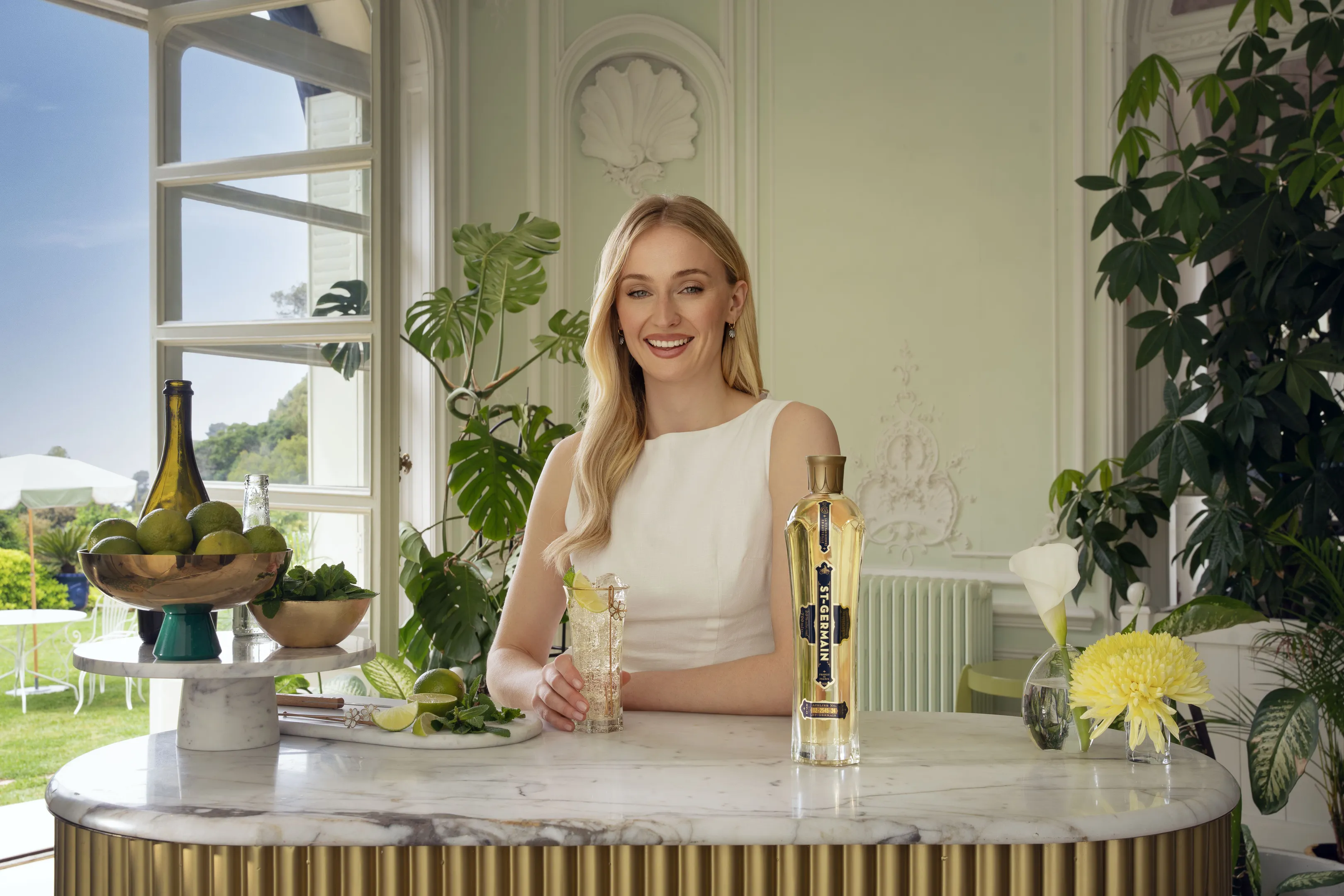Sophie Turner Returns to the South of France to Reignite Her Love Affair with the ST-GERMAIN Hugo Spritz