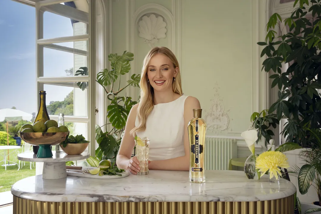 Sophie Turner Returns to the South of France to Reignite Her Love Affair with the ST-GERMAIN Hugo Spritz