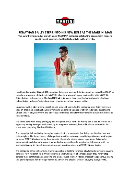 [EXT] FINAL CAMPAIGN PRESS RELEASE JONATHAN BAILEY STEPS INTO HIS NEW ROLE AS THE MARTINI MAN.pdf