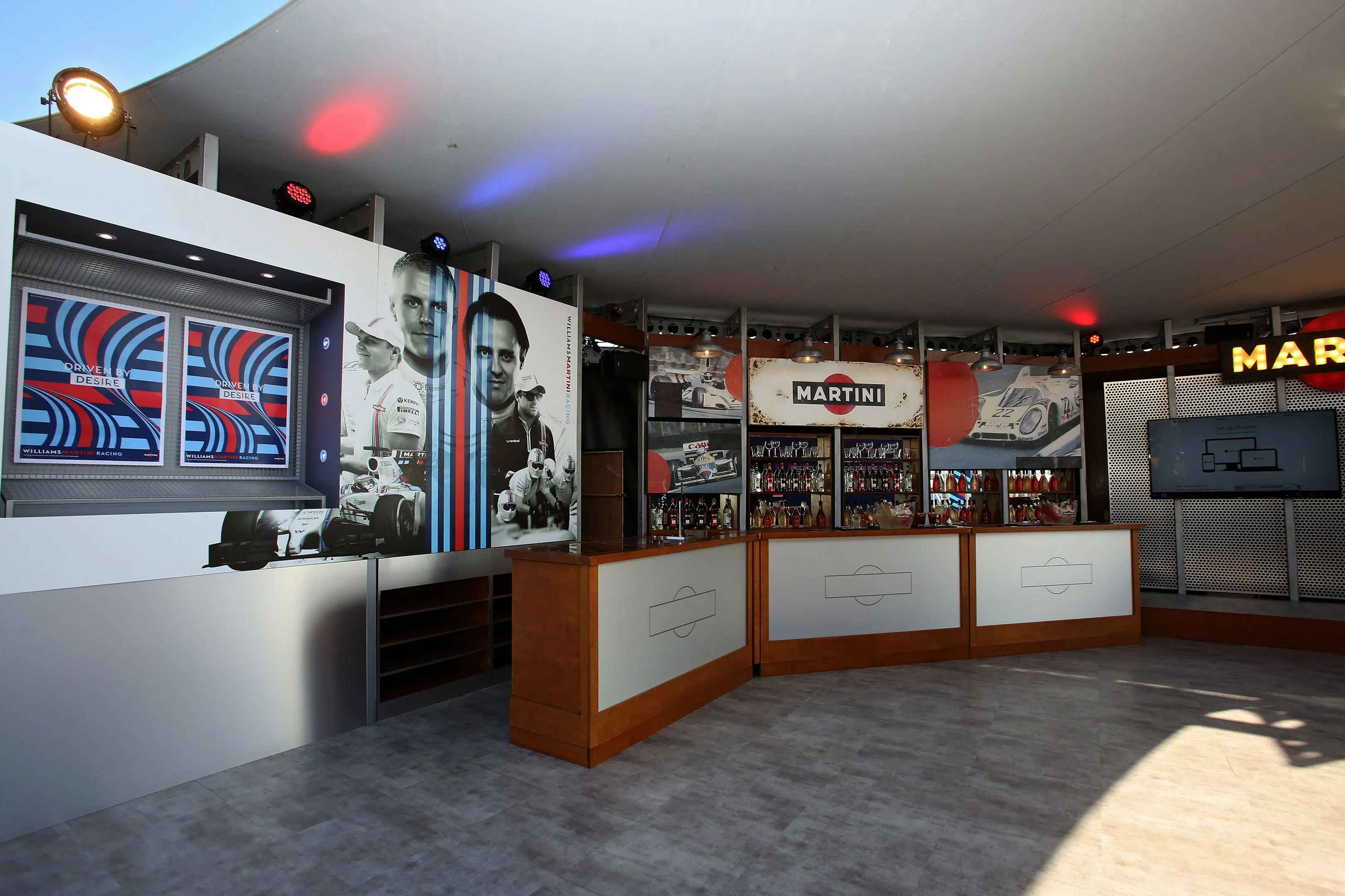 Williams MARTINI Racing Terrazza Creates an Immersive Sensory Experience That Sets Hearts Racing in Barcelona