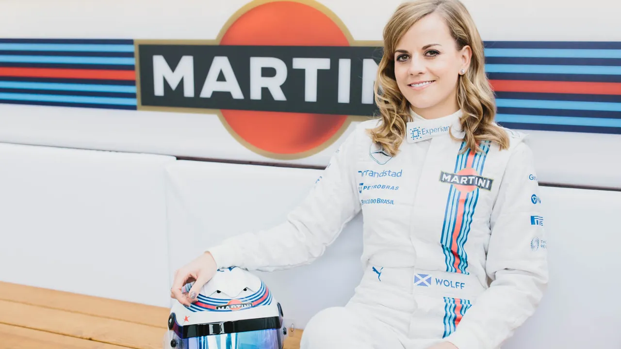 SUSIE WOLFF, WILLIAMS MARTINI RACING DEVELOPMENT DRIVER, AT THE MARTINI TERRAZZA IN VIENNA, AUSTRIA