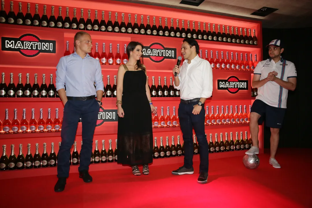 TERRAZZA MARTINI AT CASA FARES (SAO PAOLO) WELCOMES WILLIAMS MARTINI RACING DRIVERS FELIPE MASSA AND VALTTERI BOTTAS