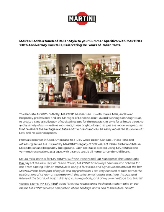 MARTINI 160th Cocktails Press Release (2).docx