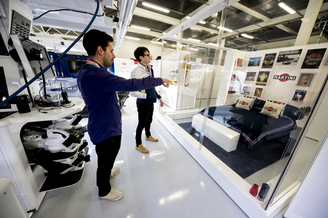 MARTINI® AND AIRBNB OFFER GRAND PRIX FANS THE CHANCE TO SPEND THE NIGHT AT THE WILLIAMS MARTINI RACING GARAGE