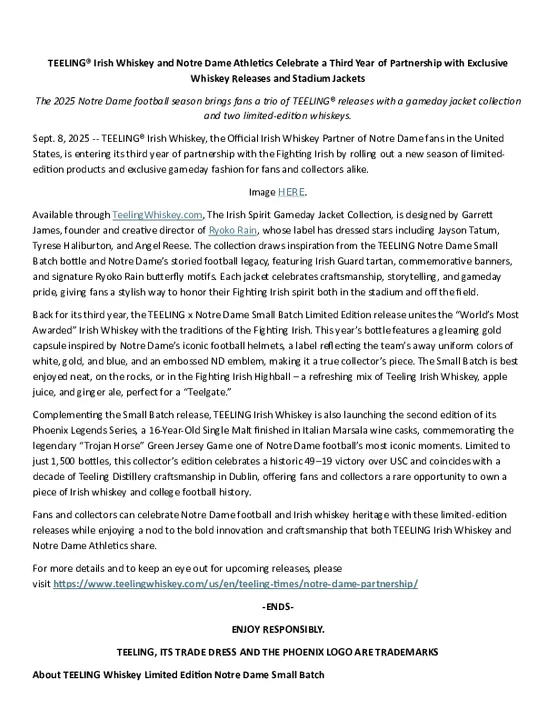 c64578e9-b44e-4dee-b0b3-7ed486c8b4cd-2025 TEELING x Notre Dame Press Release.pdf