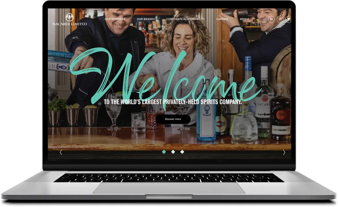 BACARDILIMITED.COM RELAUNCHES WITH FRESH AND VIBRANT NEW DESIGN THAT SHOWCASES COMPANY CULTURE