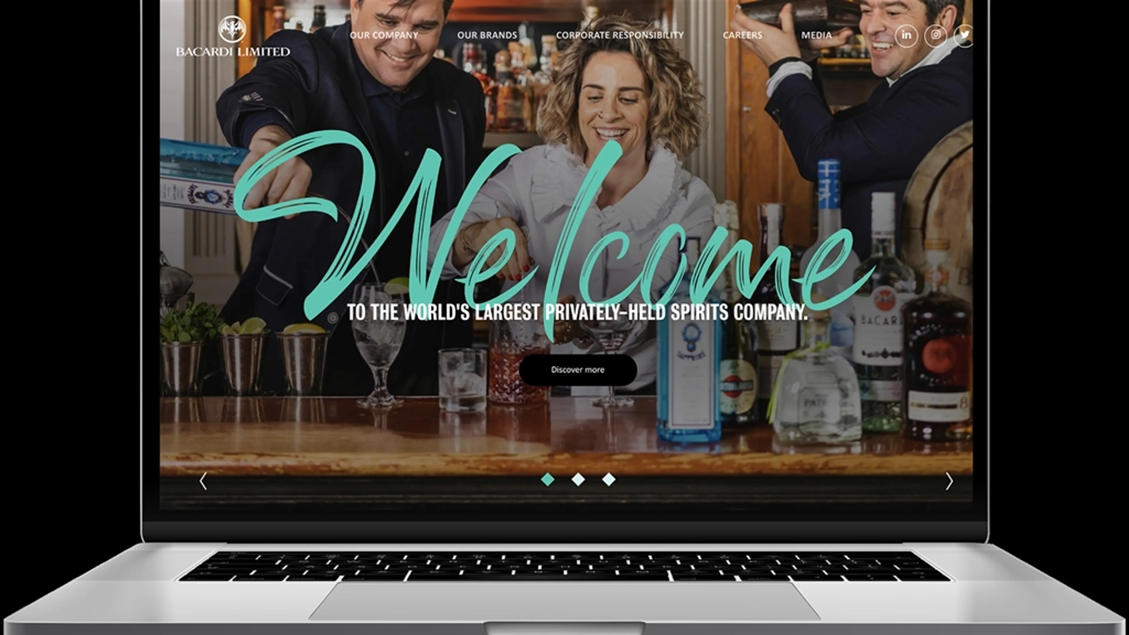 Bacardilimited.com Relaunches with Fresh and Vibrant New Design That Showcases Company Culture