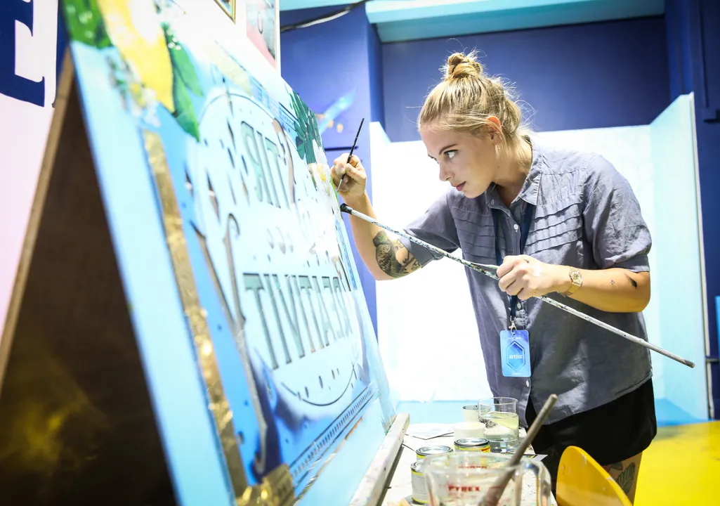 GEMMA CHAN, DOUGLAS BOOTH, PIXIE GELDOF, ERIN O’CONNOR AND GUESTS ATTEND THE LAUNCH OF BOMBAY SAPPHIRE ‘CANVAS’