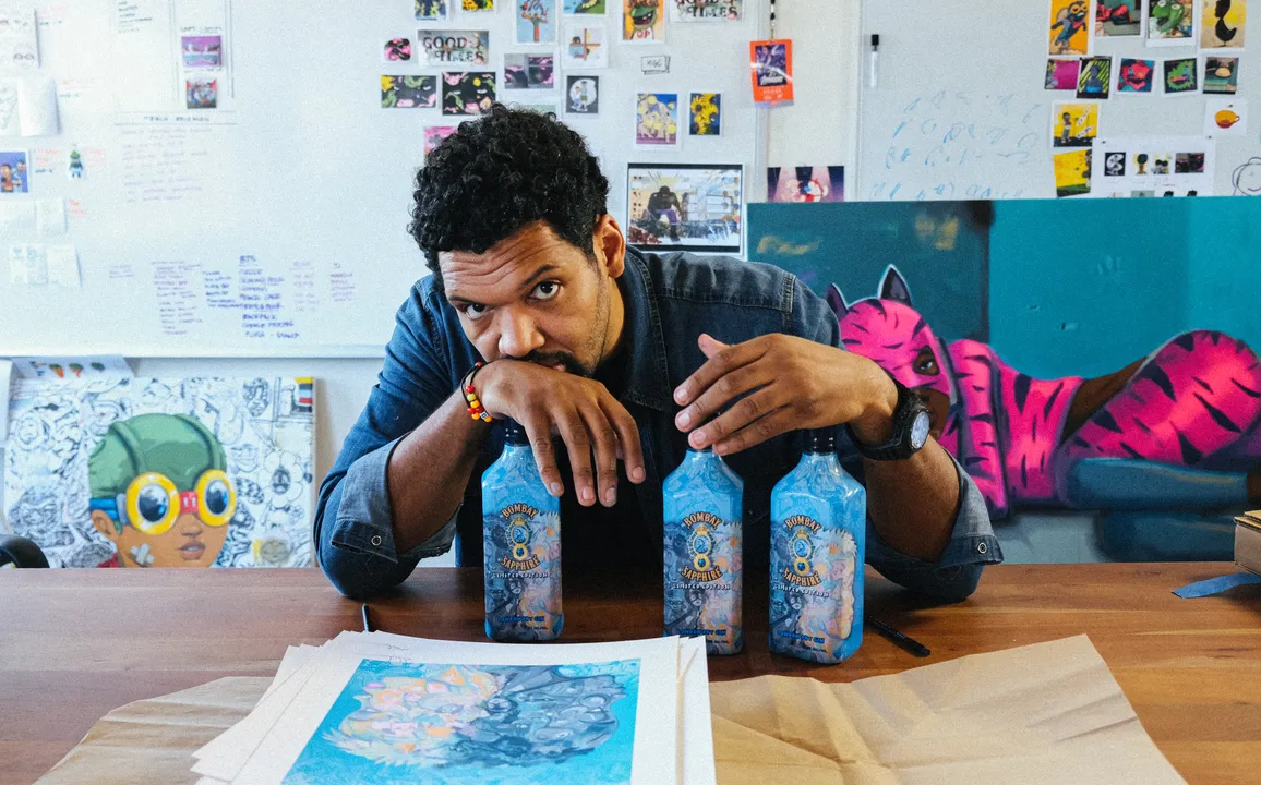 BOMBAY SAPPHIRE® GIN COLLABORATES WITH HEBRU BRANTLEY TO LAUNCH FIRST-EVER ARTIST DESIGNED BOTTLE
