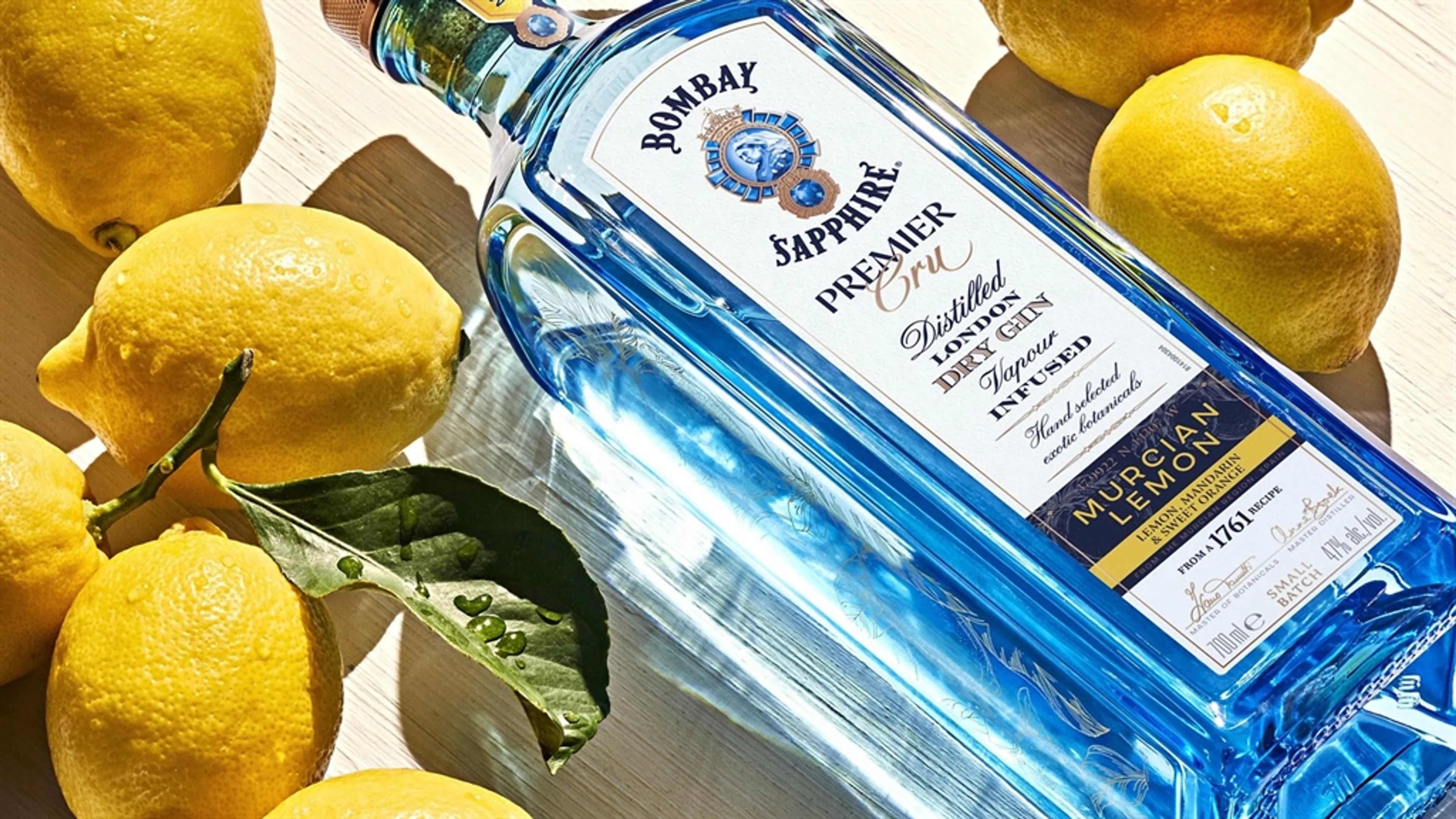 BOMBAY SAPPHIRE® Raises a Glass to Nature's Finest Flavours with Bombay Sapphire Premier Cru Murcian Lemon - a New Premium, Handcrafted Gin That Celebrates Murcian Citrus