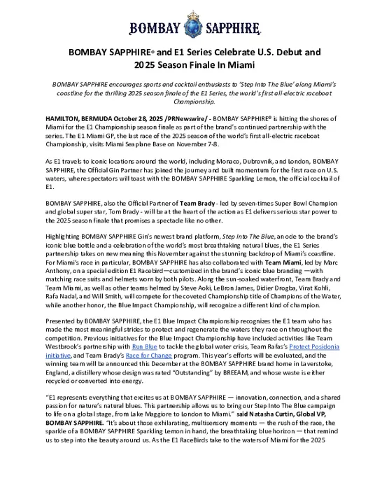 6c4869aa-4b94-4bec-9309-573470e3dd56-Bombay Sapphire x E1 Miami Press Release - MASTER COPY FOR BOMBAY.docx