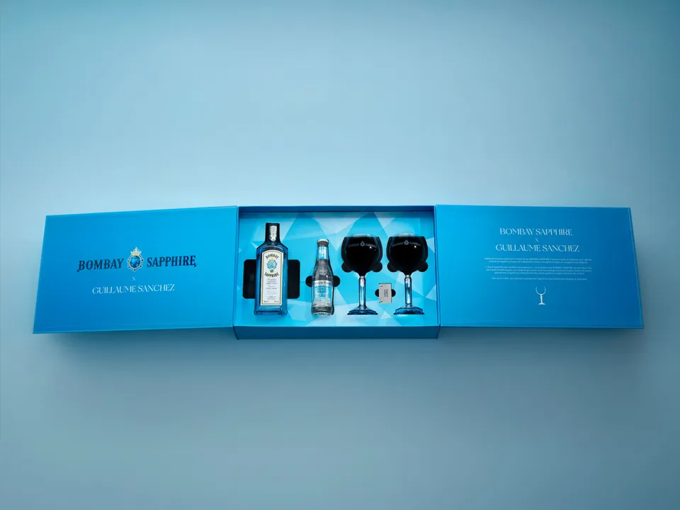 BOMBAY SAPPHIRE Guillaume Sanchez Un Coffret d'Exception pour la Fin d'Année