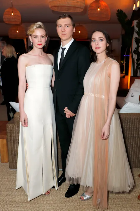 Carey Mulligan, Paul Dano and Zoe Kazan at the Wildlife party presented by Grey Goose and DIRECTV at Nikki Beach, Cannes