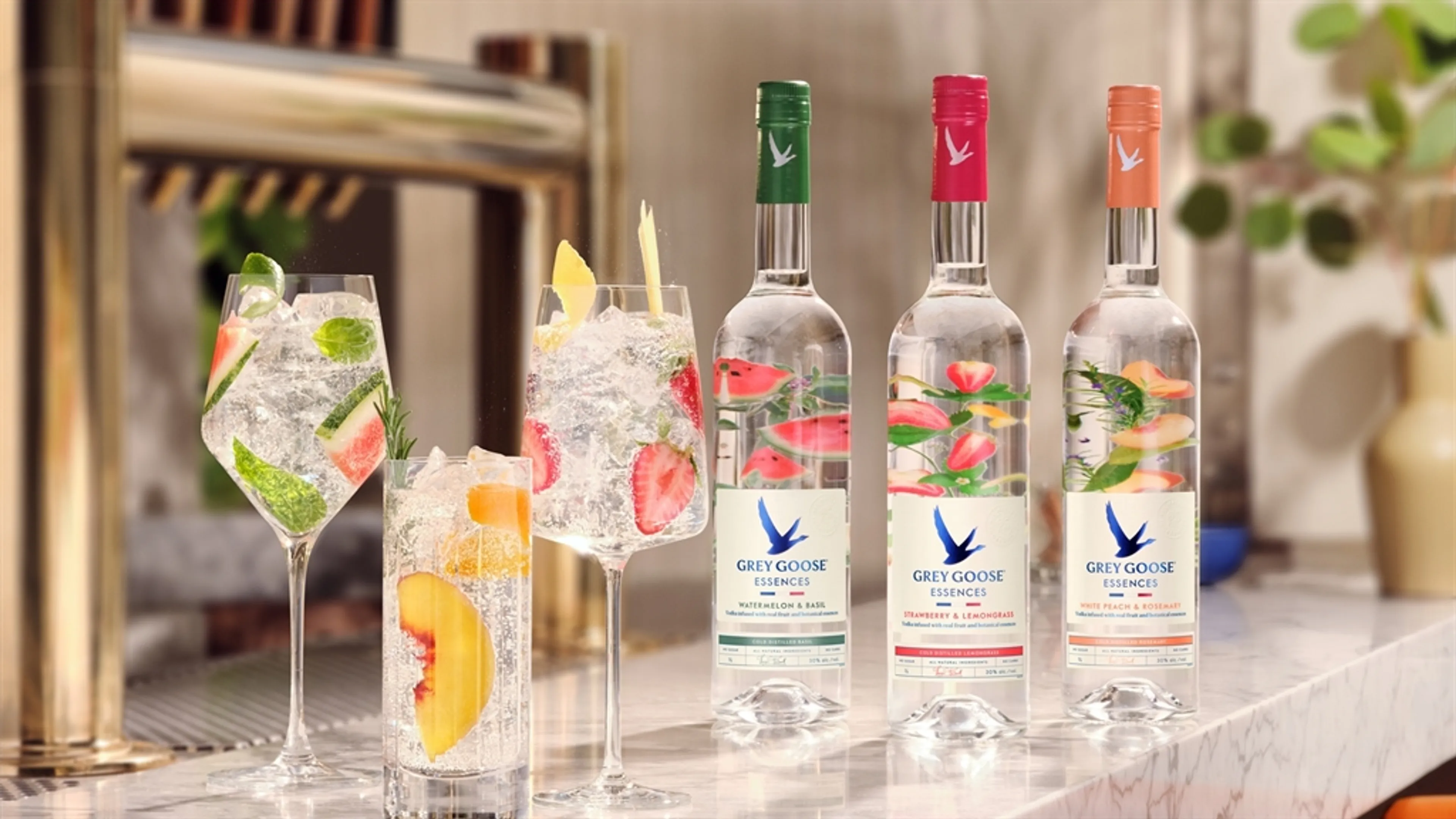 Introducing GREY GOOSE® Essences, a Naturally Vibrant Collection of Vodkas Infused with Real Fruit and Botanical Essences