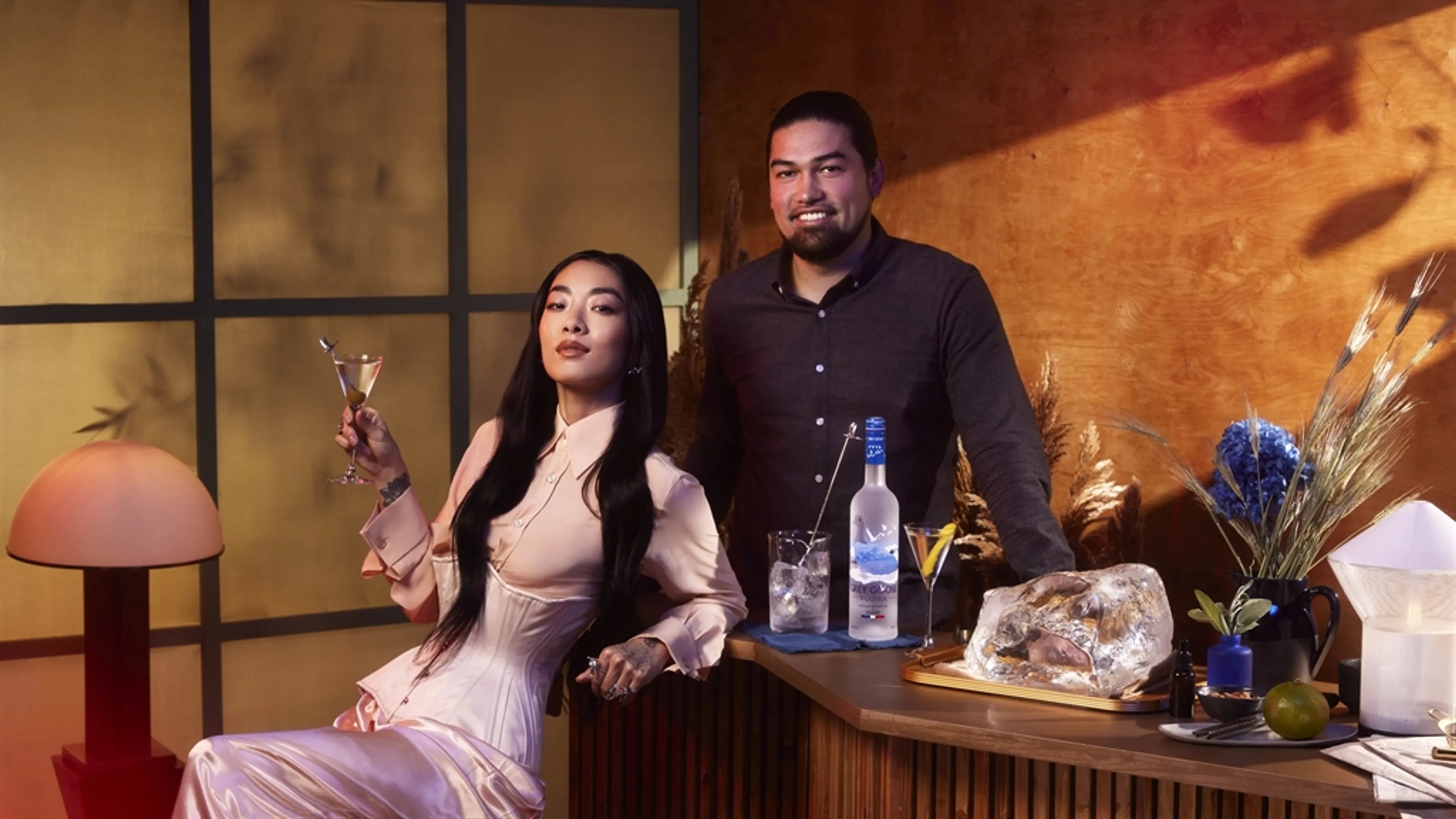 GREY GOOSE® Launches 'Duet' with Rina Sawayama and Luke Selby: a Modern MARTINI Cocktail Bar