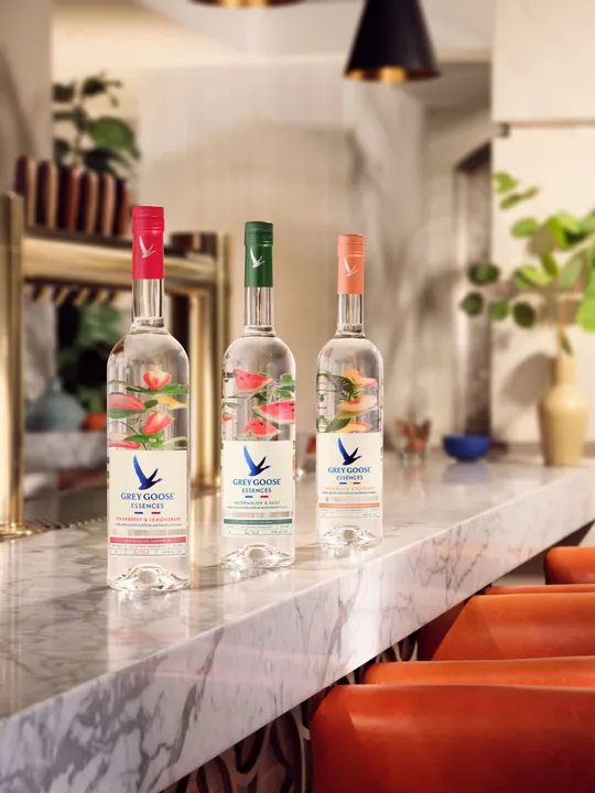 INTRODUCING GREY GOOSE® ESSENCES, A NATURALLY VIBRANT COLLECTION, MADE WITH VODKA INFUSED WITH REAL FRUIT AND BOTANICAL ESSENCES